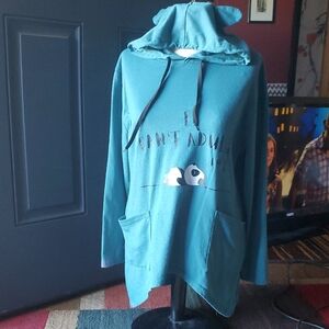 Teal Panda Hoodie